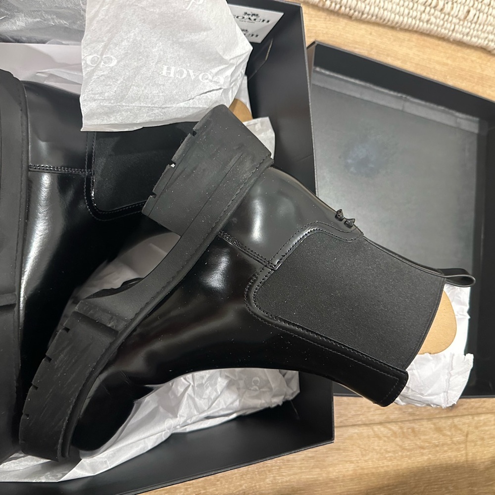 Coach Black Chelsea Ankle Boots - Picture 5 of 5